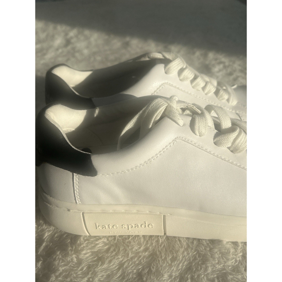 Kate Spade Lift Leather, Athletic Shoes, Arctic White, Black Size 7.5 Spades - Picture 10 of 16